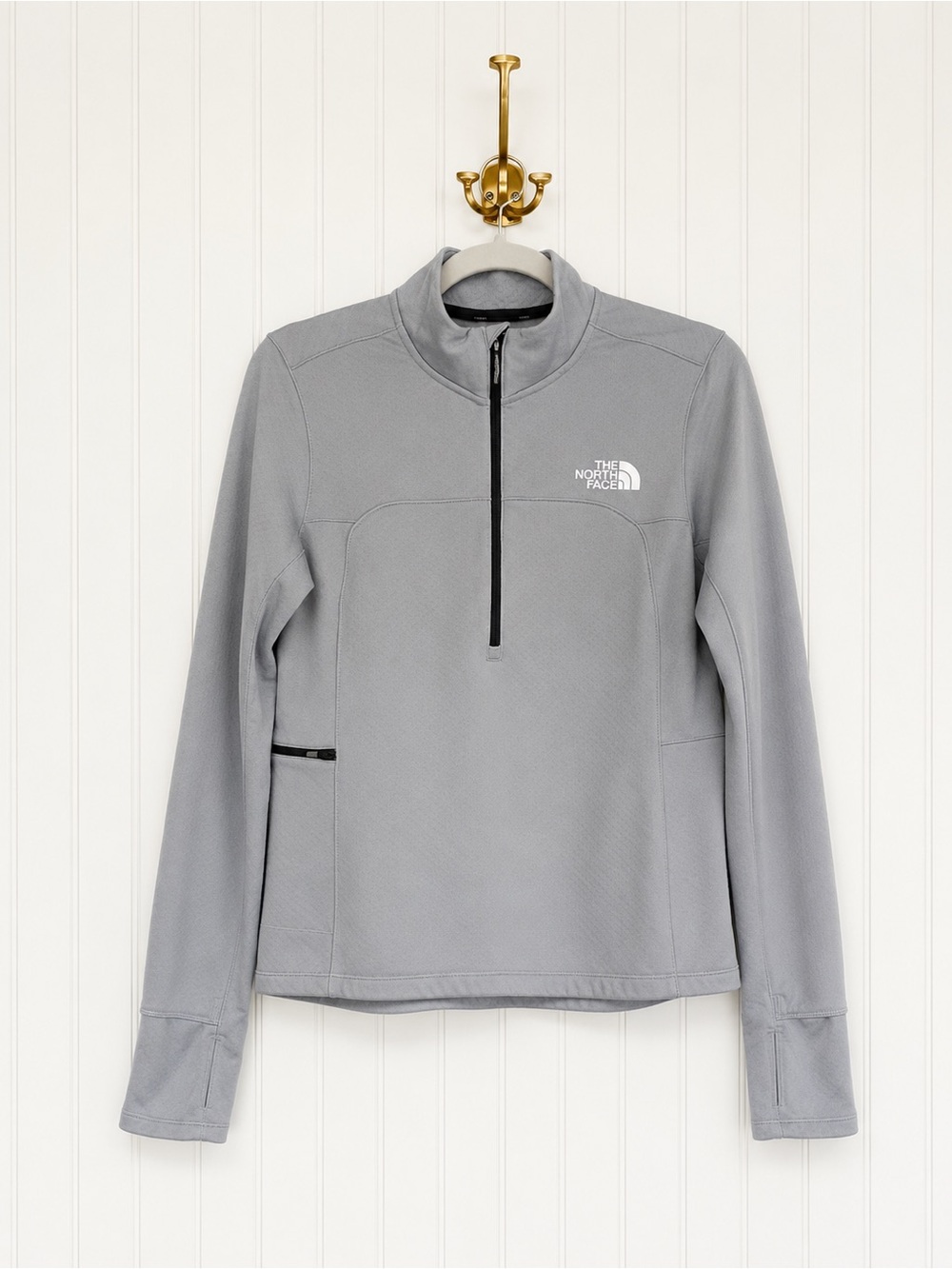 The North Face Winter Warm Pro 1/4 Zip Pullover Gray Women’s Medium